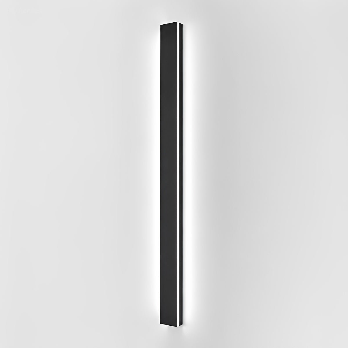 Waterproof black aluminum outdoor LED wall light 30-150cm for garden, terrace, entrance, front door, and facade lighting | Sansoti