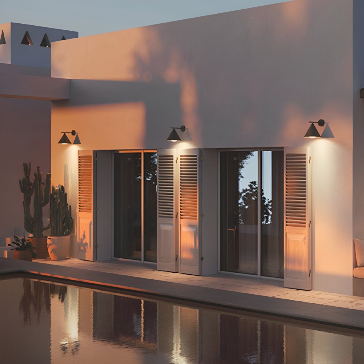 Außenwandleuchte LED Wasserdicht Glockenform Metall Acryl 3000K IP54 Anthrazit Gold Veranda Haustür Außenbeleuchtung | Sansoti