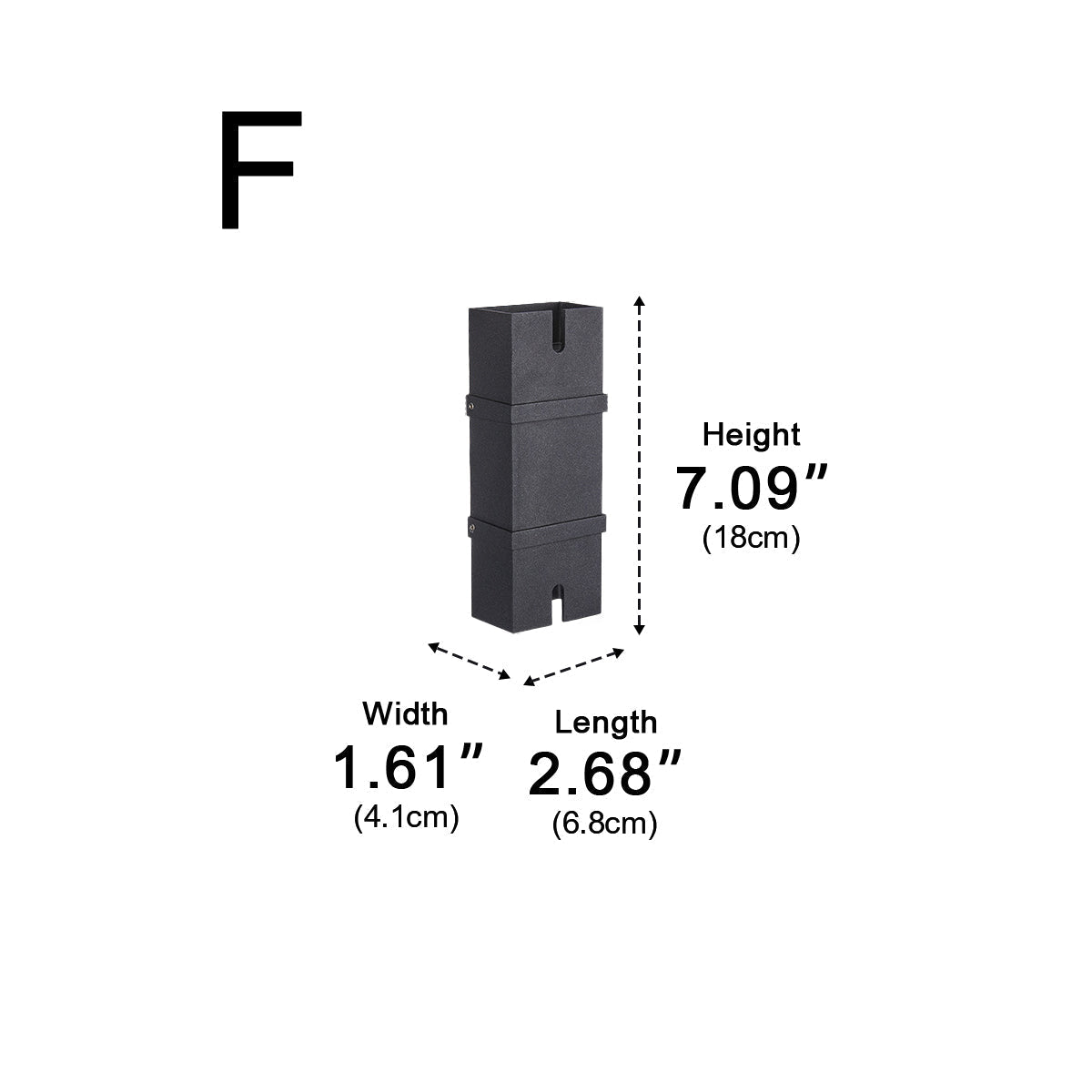 Außenwandleuchte LED Up Down Aluminium Schwarz IP65 Fassade Terrasse Veranda Warmweiß 3000K Wandspot Außenbeleuchtung Modern Stimmungslicht | Restfield
