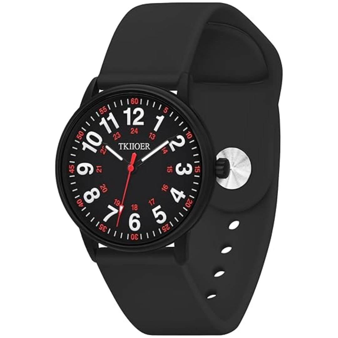 Waterdicht Verpleegkundige Horloge met Clip – 12/24-uurs Tijdweergave en Lichtgevende Wijzerplaat | Sansoti