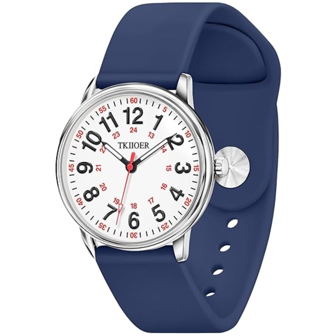 Waterdicht Verpleegkundige Horloge met Clip – 12/24-uurs Tijdweergave en Lichtgevende Wijzerplaat | Sansoti