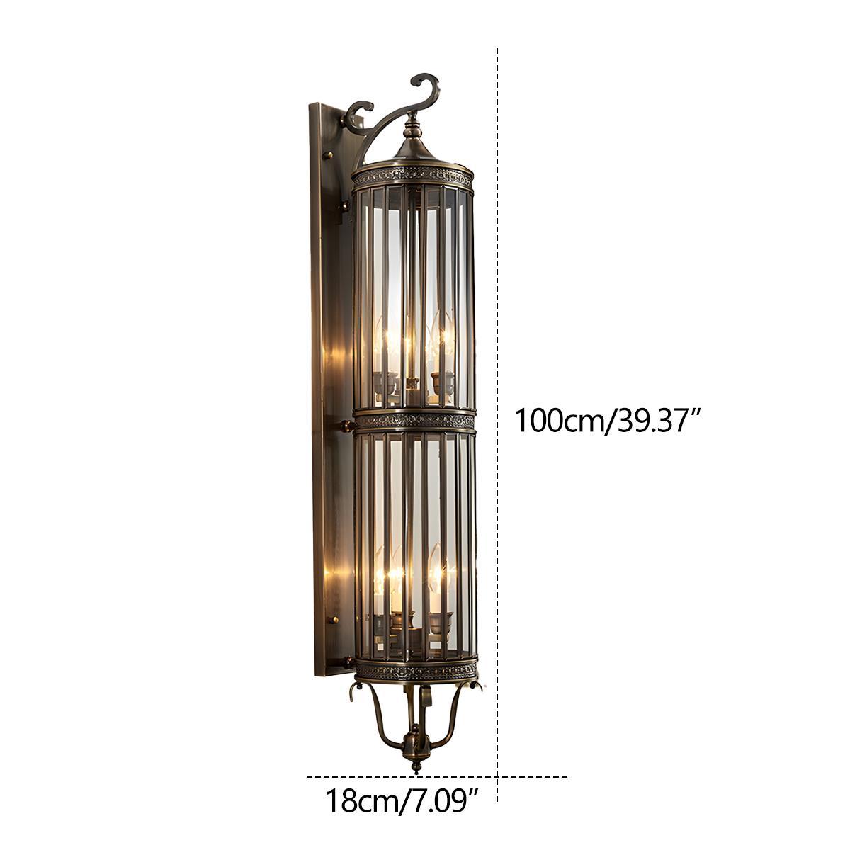Wasserdichte Vintage-Wandleuchte für den Außenbereich mit Mid-Century-Design und warmweißem LED-Licht | Restfield