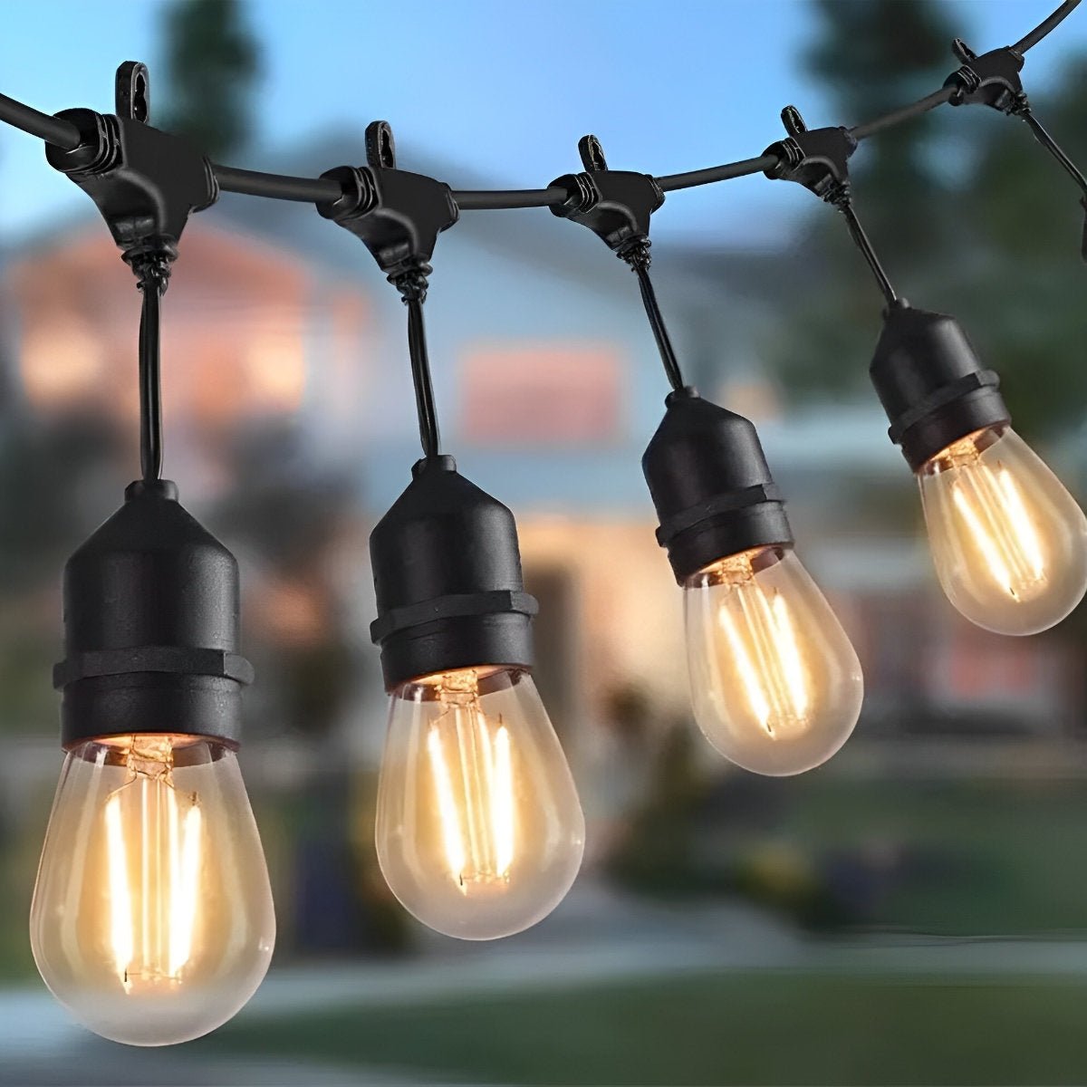 Guirlande lumineuse LED extérieure étanche, 10-30 ampoules, éclairage d’ambiance rétro pour jardin, terrasse et balcon, IP55, intensité réglable, éclairage de fête | Sansoti