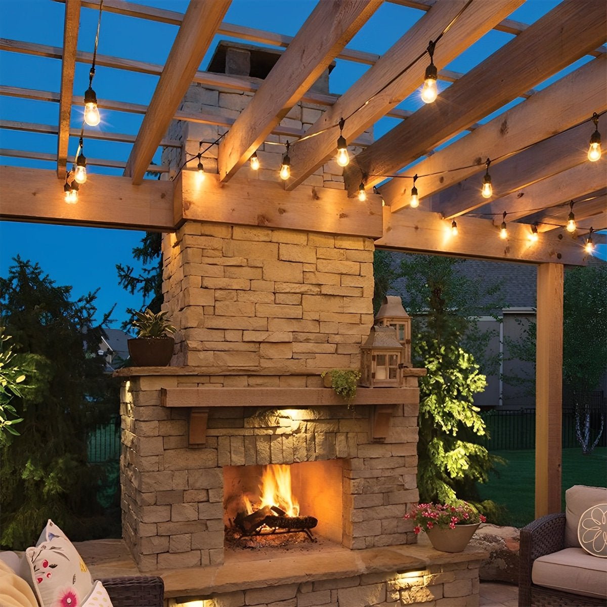Guirlande lumineuse LED extérieure étanche, 10-30 ampoules, éclairage d’ambiance rétro pour jardin, terrasse et balcon, IP55, intensité réglable, éclairage de fête | Sansoti