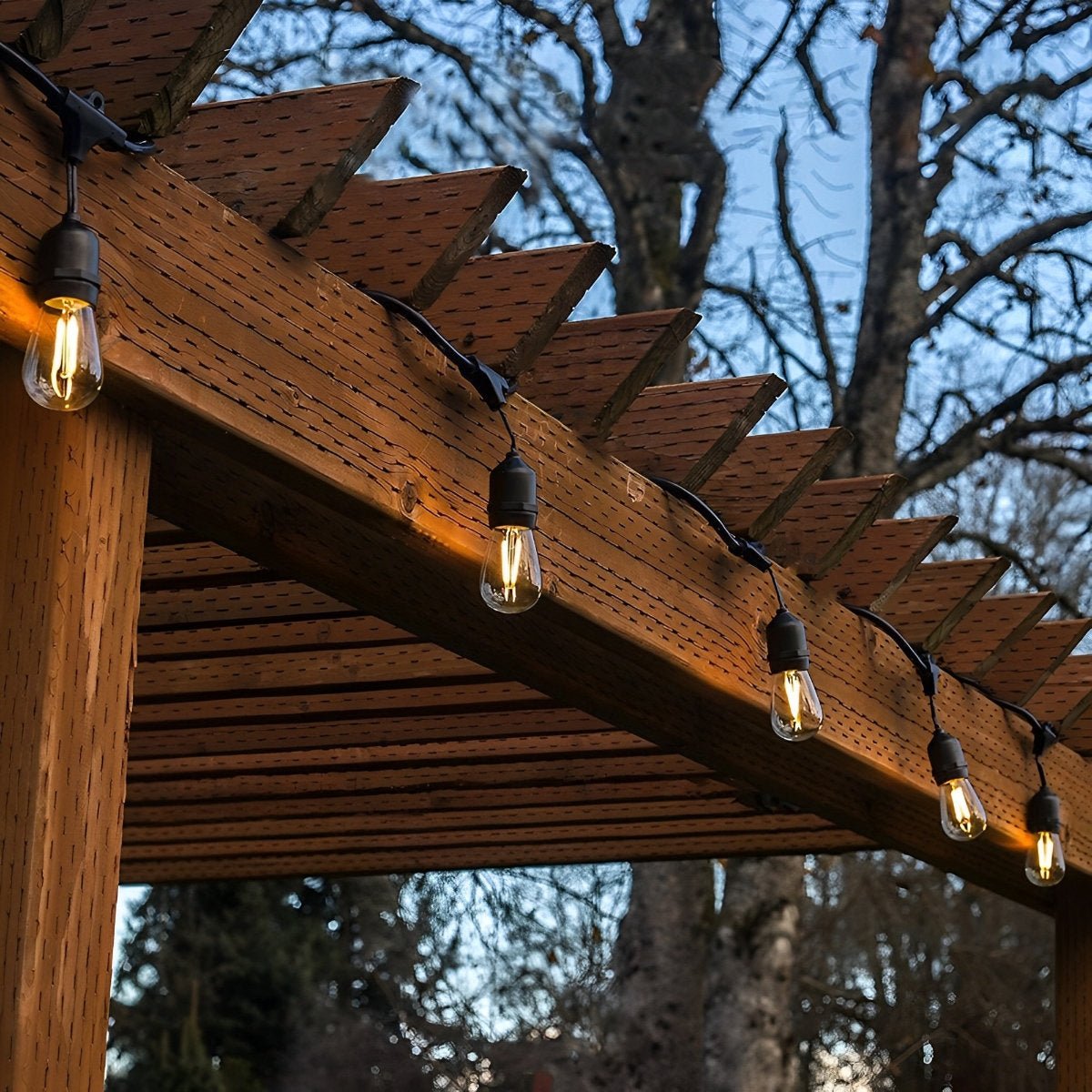 Guirlande lumineuse LED extérieure étanche, 10-30 ampoules, éclairage d’ambiance rétro pour jardin, terrasse et balcon, IP55, intensité réglable, éclairage de fête | Sansoti