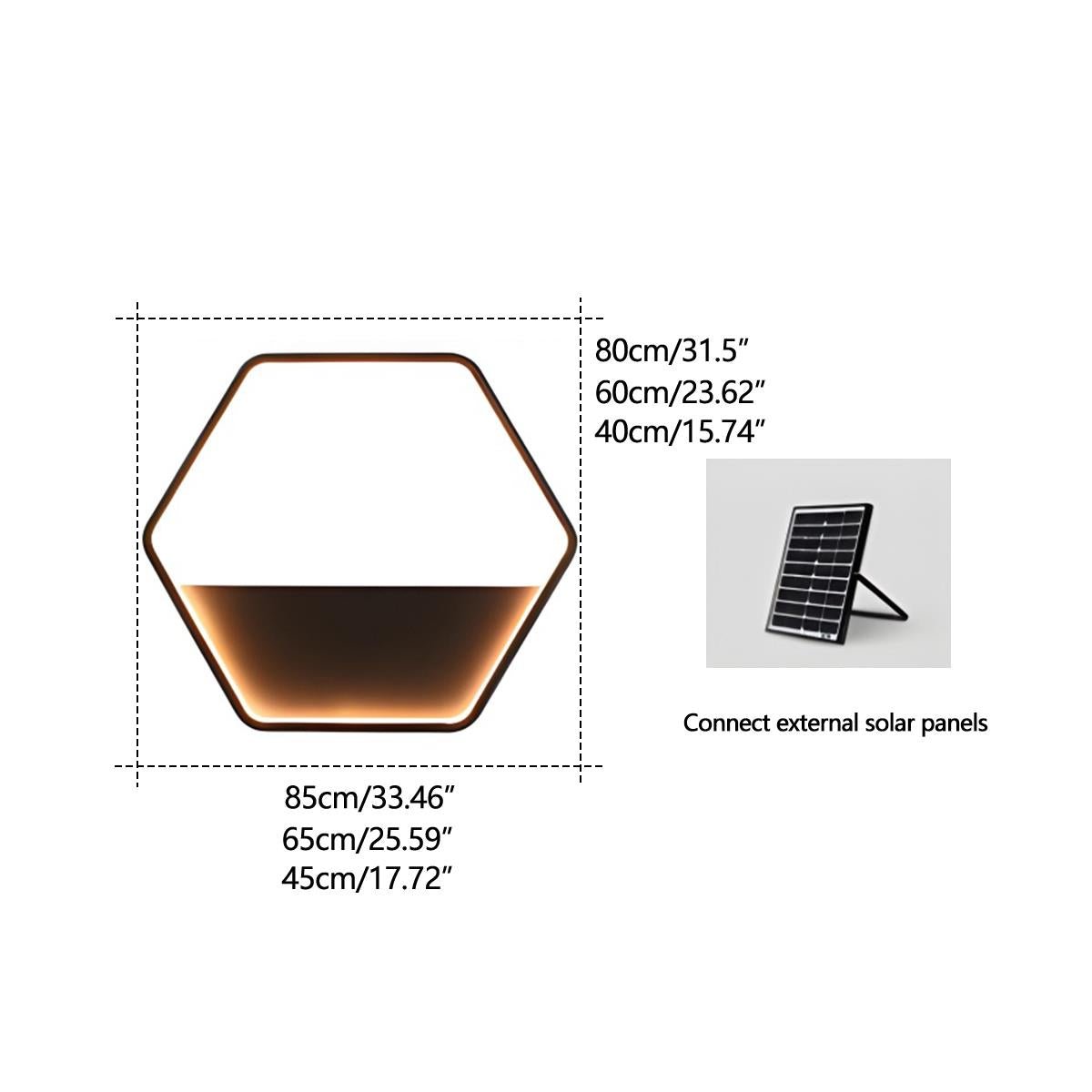 Outdoor Wall Light with Integrated Planter Solar-Powered LED Black Waterproof Garden Lighting Patio | Sansoti