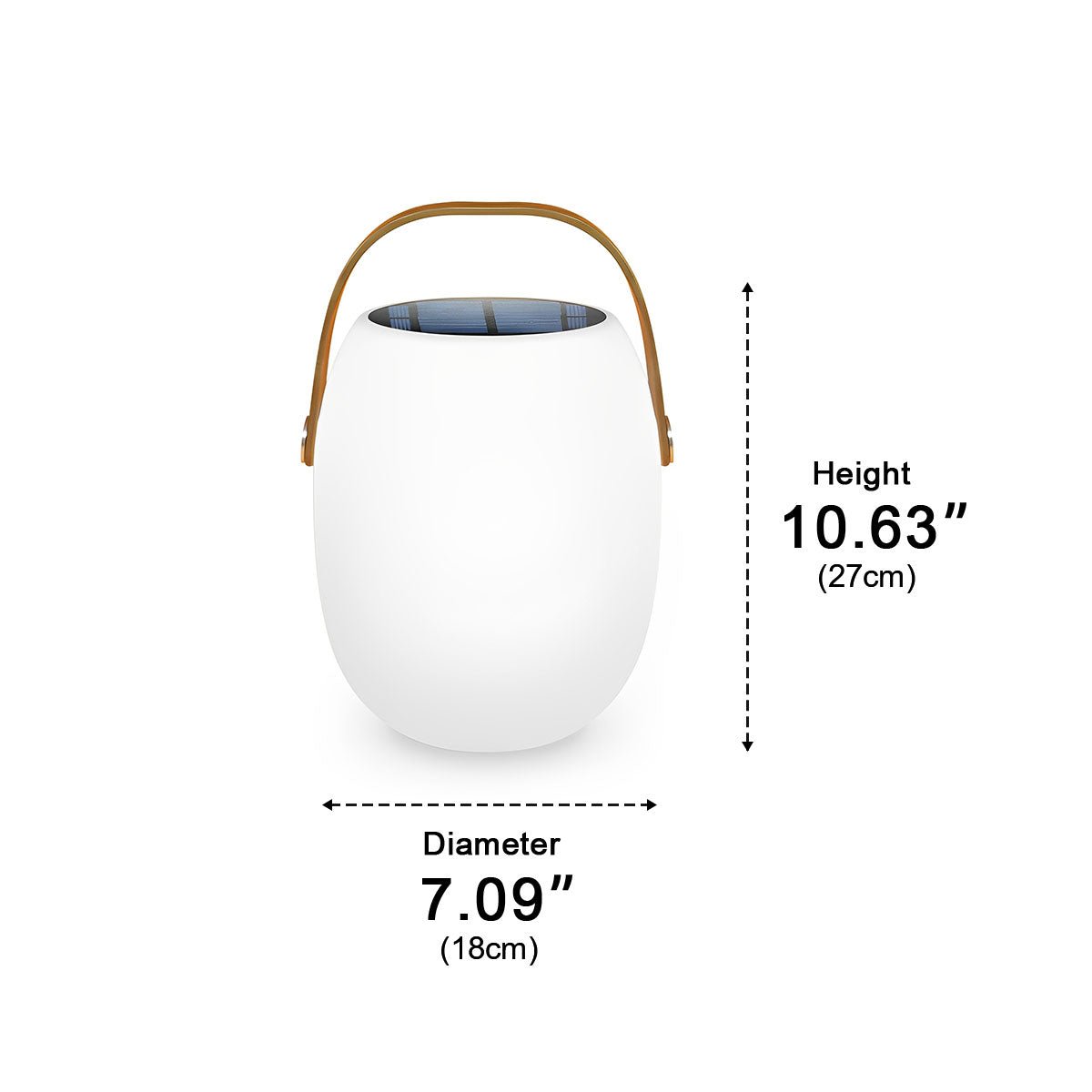 Tafellamp Buiten Draagbaar Solar LED Wit Tuin Terras PE Hengsel Warmwit 3000K Oplaadbaar Lantaarn Sfeerverlichting Camping Balkon | Sansoti