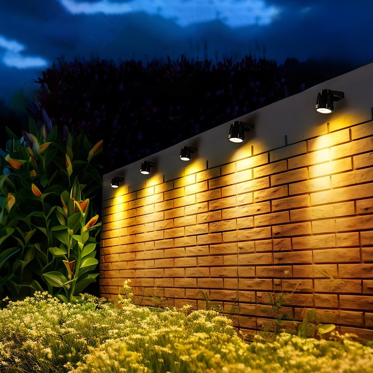 Gartenspot Solarenergie LED 3W Schwarz IP65 Garten Rasen Erdspieß Einfahrt Baumbeleuchtung Außenstrahler Solar | Restfield