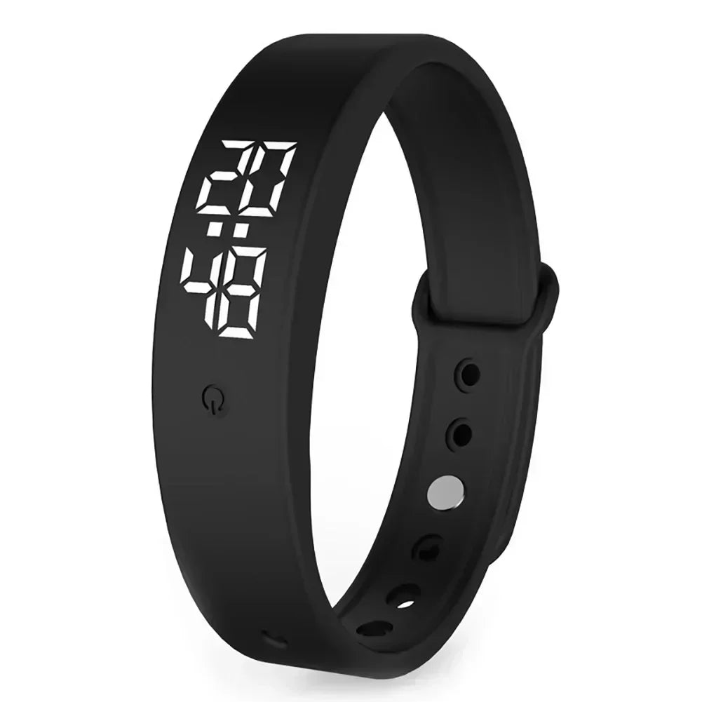 Digitaal Sporthorloge Waterdicht met Trillingsalarm Siliconen Band Temperatuurmeting LED Display Multifunctioneel | Sansoti