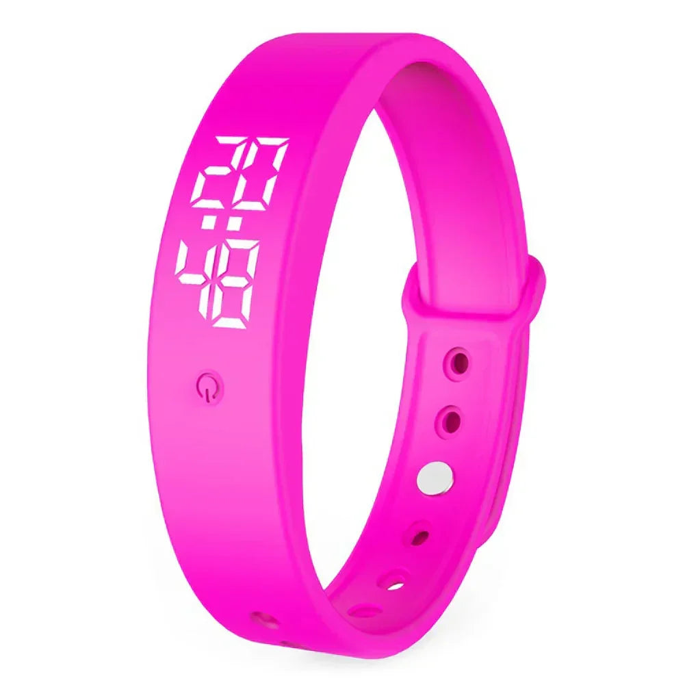 Digitaal Sporthorloge Waterdicht met Trillingsalarm Siliconen Band Temperatuurmeting LED Display Multifunctioneel | Sansoti