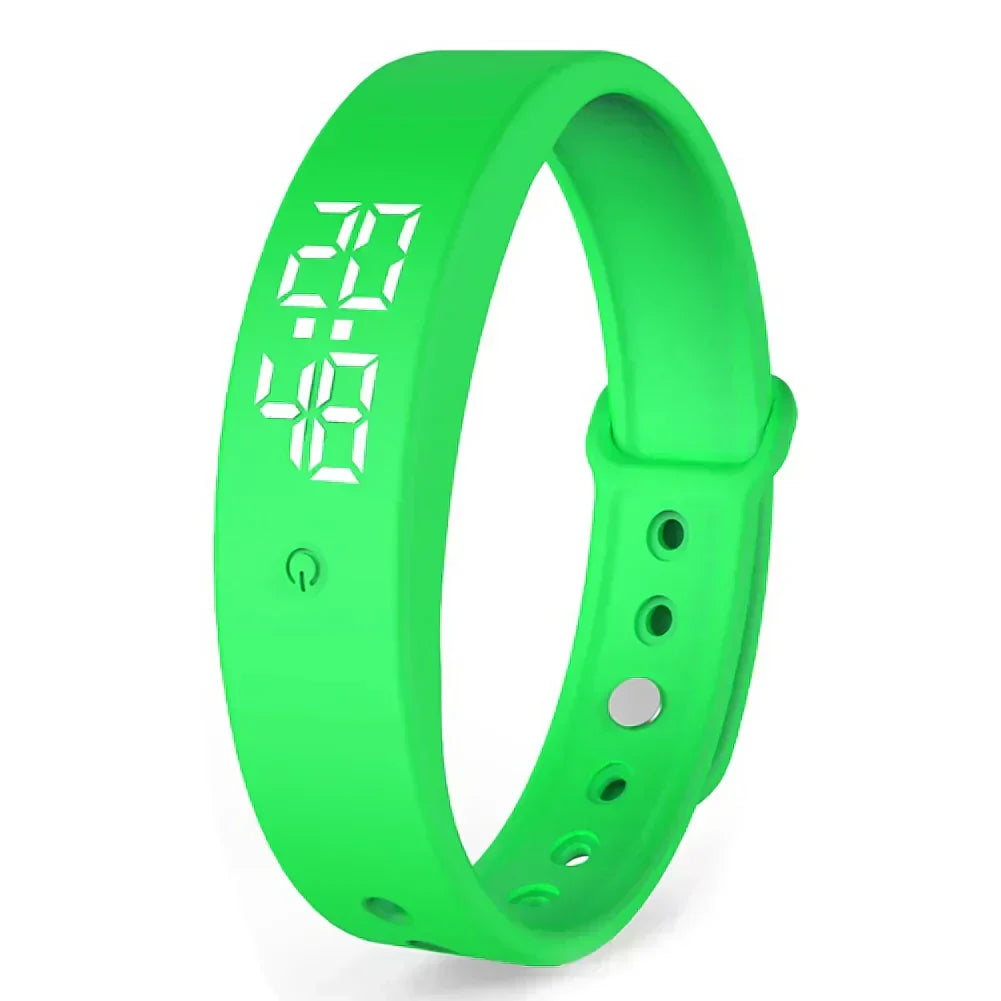 Digitaal Sporthorloge Waterdicht met Trillingsalarm Siliconen Band Temperatuurmeting LED Display Multifunctioneel | Sansoti