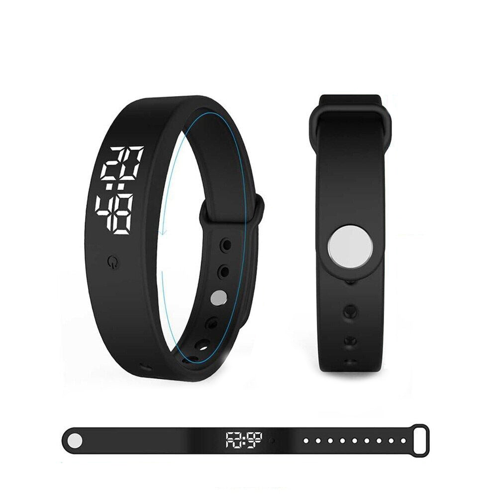 Digitaal Sporthorloge Waterdicht met Trillingsalarm Siliconen Band Temperatuurmeting LED Display Multifunctioneel | Sansoti