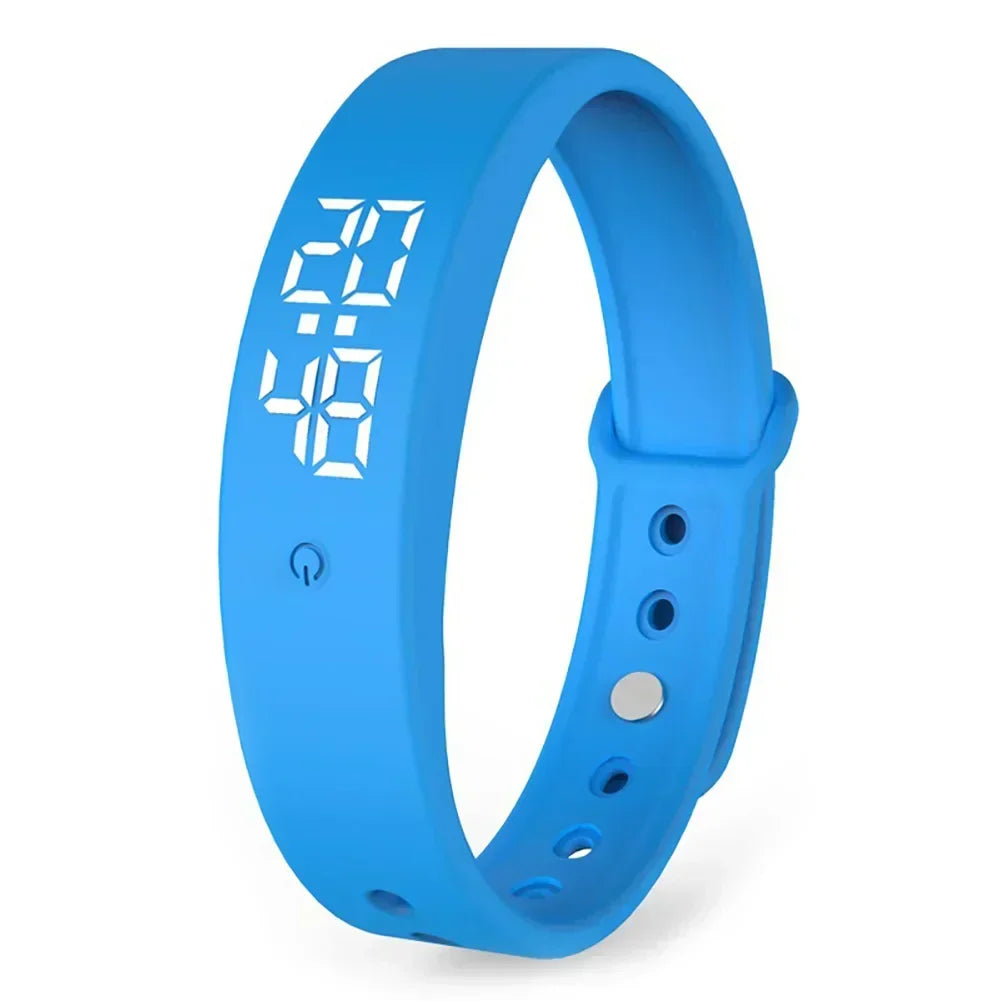 Digitaal Sporthorloge Waterdicht met Trillingsalarm Siliconen Band Temperatuurmeting LED Display Multifunctioneel | Sansoti