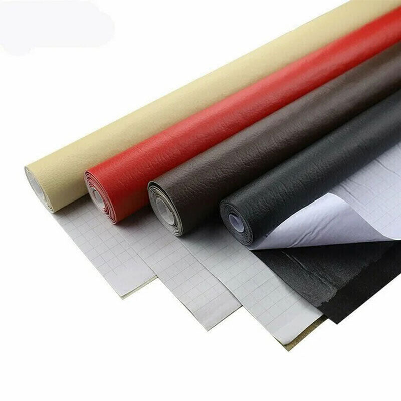 Zelfklevende Leerreparatietape voor Meubels en Auto Herstelfolie Scheurfix 20x30cm tot 50x137cm Knipbaar | Sansoti