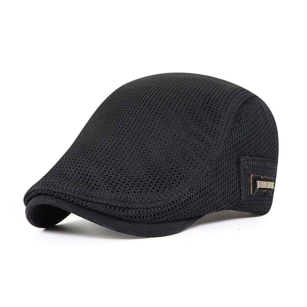 Ademende Flat Cap Heren Mesh Pet Verstelbaar Zomerpet Casual Golfpet Klassieke Stijl Lightweight Outdoorpet | Sansoti