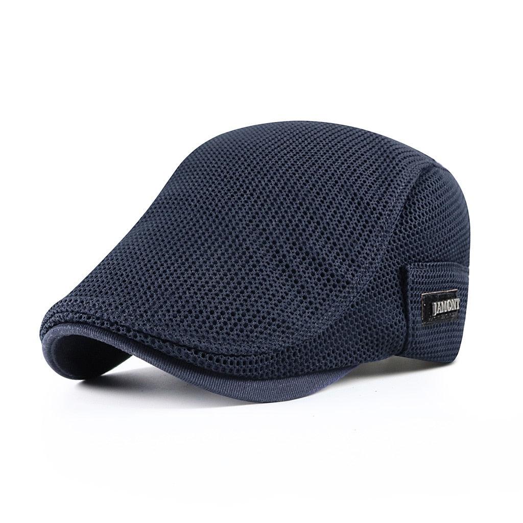 Ademende Flat Cap Heren Mesh Pet Verstelbaar Zomerpet Casual Golfpet Klassieke Stijl Lightweight Outdoorpet | Sansoti