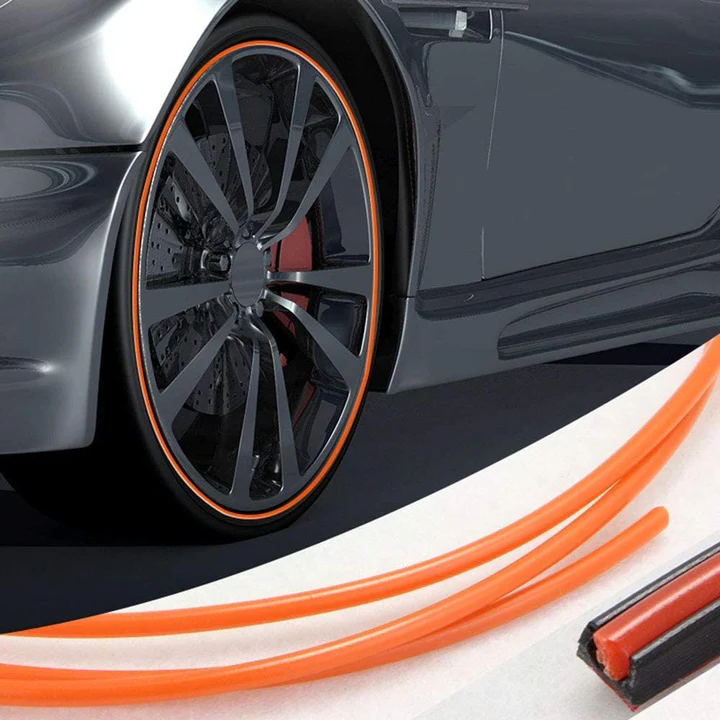 Velgrandbeschermer Rubber 8 Meter Strip Zelfklevend Beschermingsband Auto Velgen Bumper Spatbord Bescherming | Sansoti