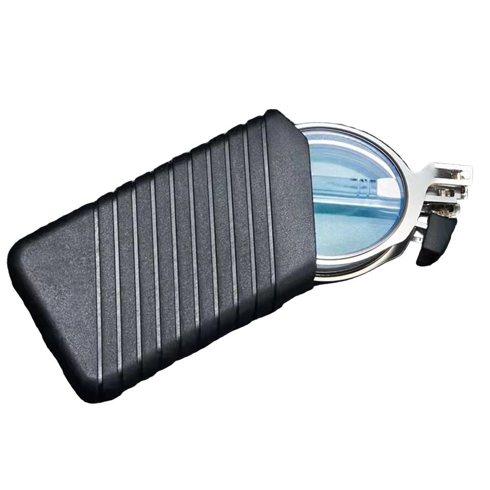 Opvouwbare Leesbril Metalen Montuur Vierkant Model met Hardcase Zakformaat Compact Handig voor Onderweg | Sansoti