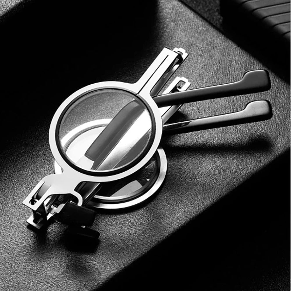 Opvouwbare Leesbril Metalen Montuur Vierkant Model met Hardcase Zakformaat Compact Handig voor Onderweg | Sansoti