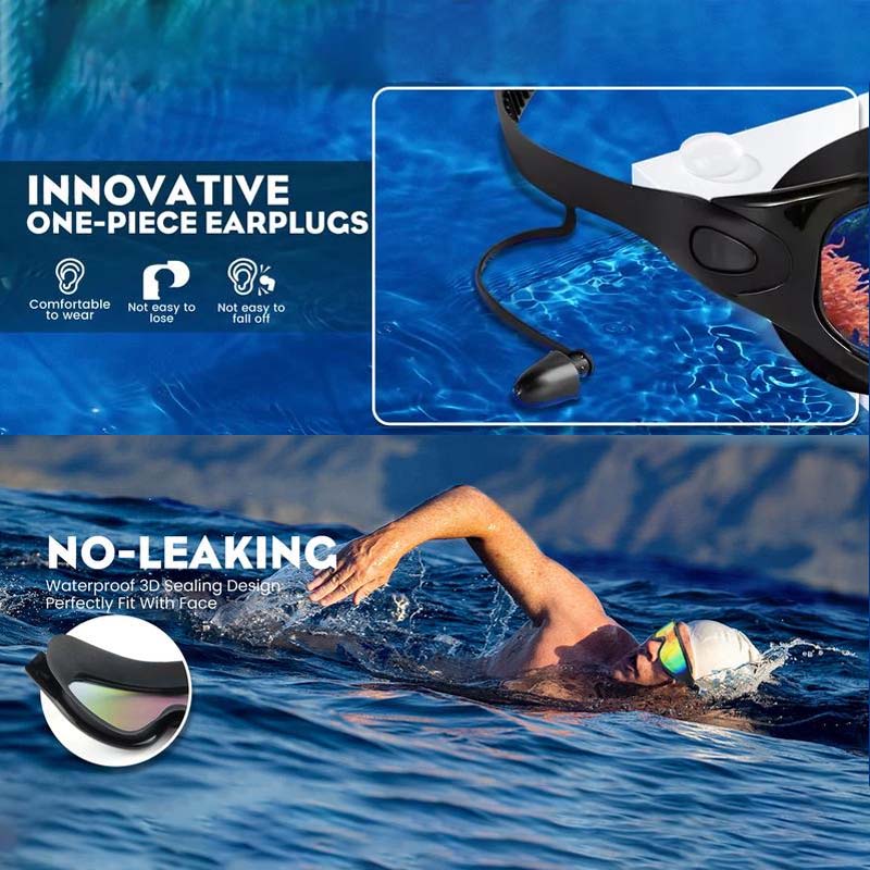 Zwembril met Panoramisch Zicht Anti-Condens Coating Unisex Zwemmen Watersport Recreatie Trainingsbroek | Sansoti