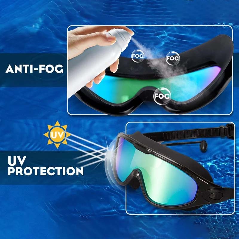 Zwembril met Panoramisch Zicht Anti-Condens Coating Unisex Zwemmen Watersport Recreatie Trainingsbroek | Sansoti