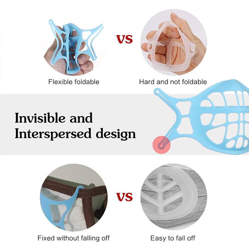 Siliconen 3D Mondkaphouder - Extra Ademruimte & Comfortabel Dragen - Herbruikbaar - Beschermt Make-up | Sansoti