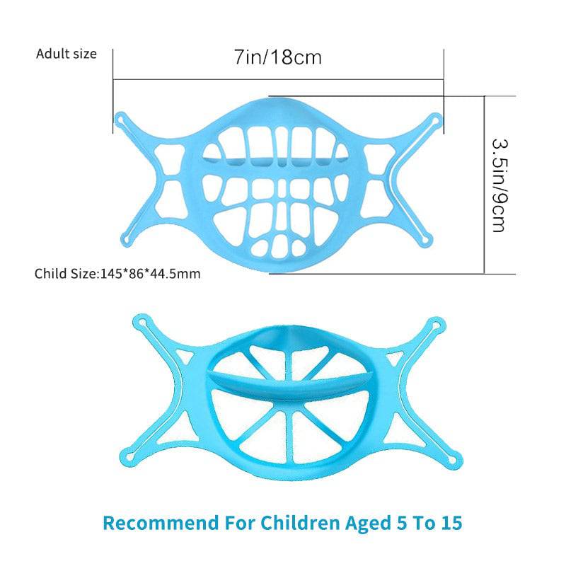 Siliconen 3D Mondkaphouder - Extra Ademruimte & Comfortabel Dragen - Herbruikbaar - Beschermt Make-up | Sansoti