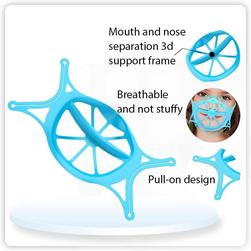 Siliconen 3D Mondkaphouder - Extra Ademruimte & Comfortabel Dragen - Herbruikbaar - Beschermt Make-up | Sansoti
