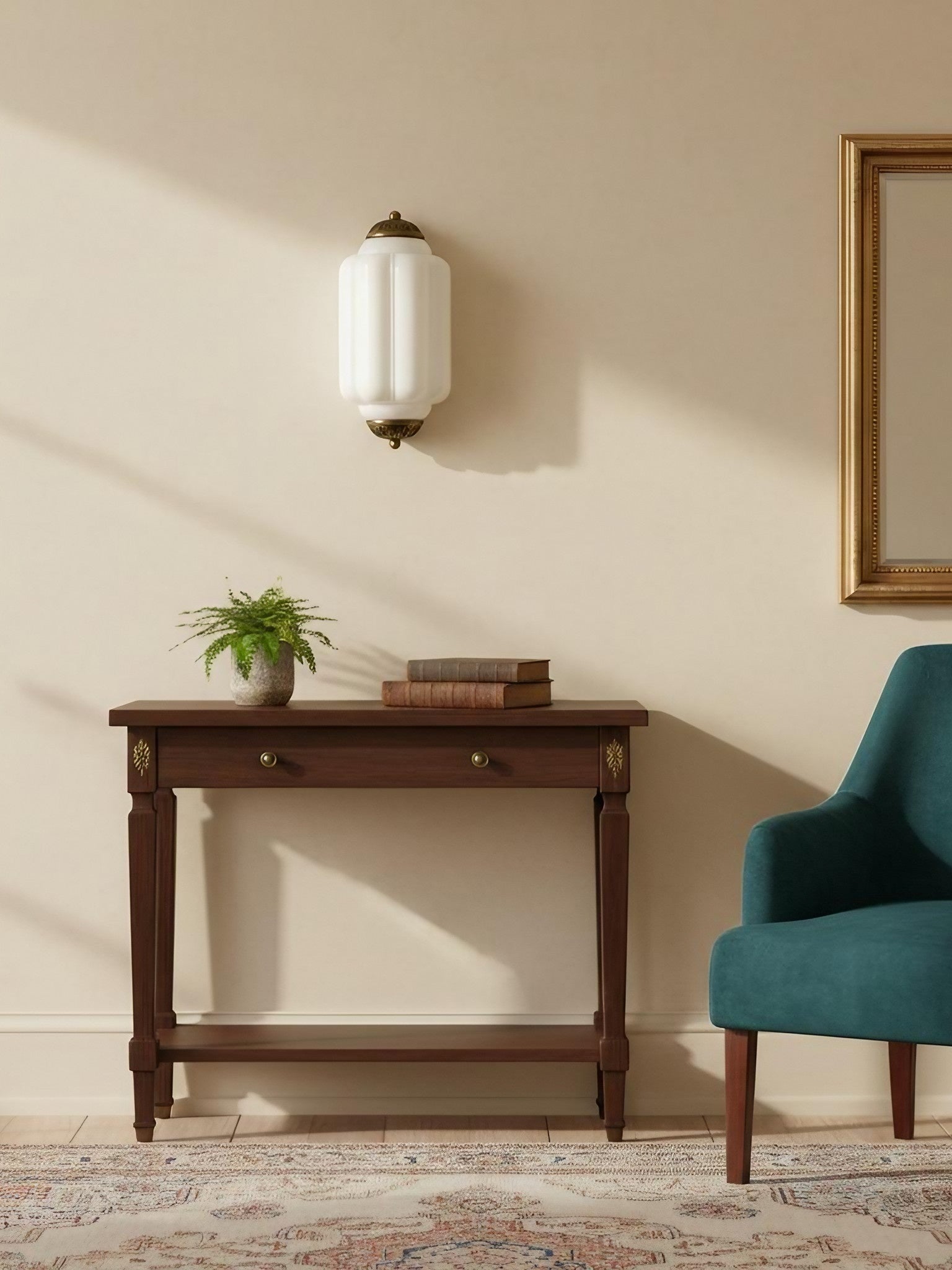 Wandlamp Melkglas voor Slaapkamer Gang Scandinavische Stijl | Sansoti