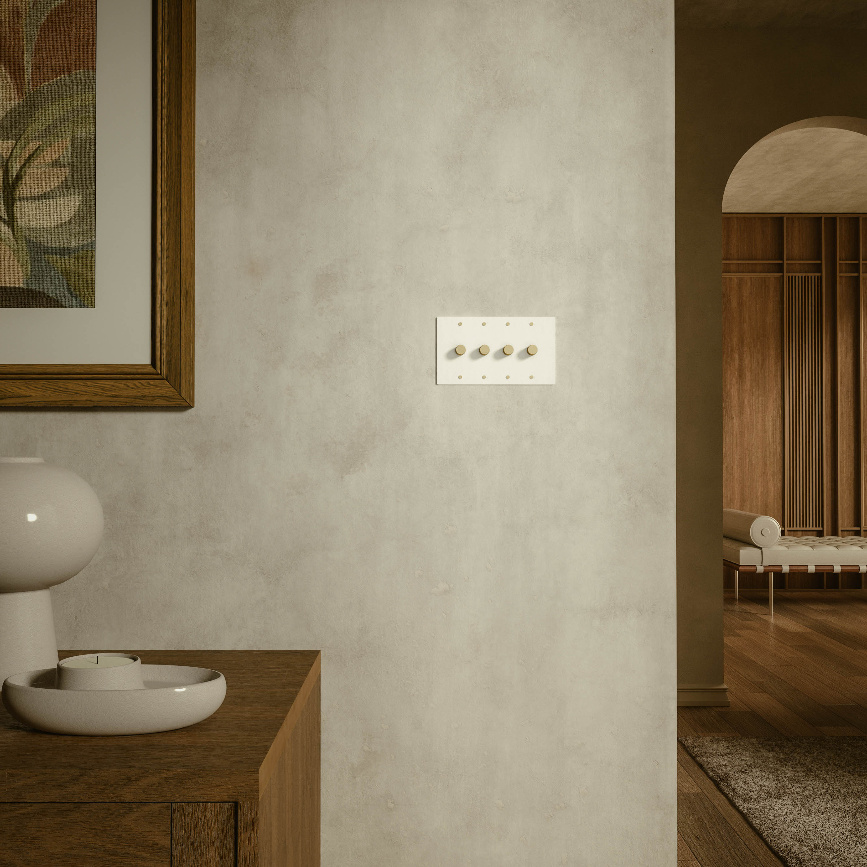 Luxe Messing Dimmer Schakelaar Met Draaiknop En Tijdloos Design | Sansoti