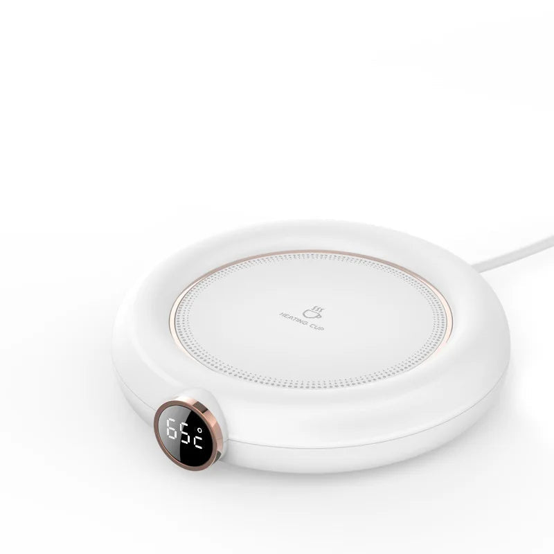 Digital Beverage Heating Plate with Adjustable Temperature, USB Cup Warmer for Coffee and Tea | Sansoti