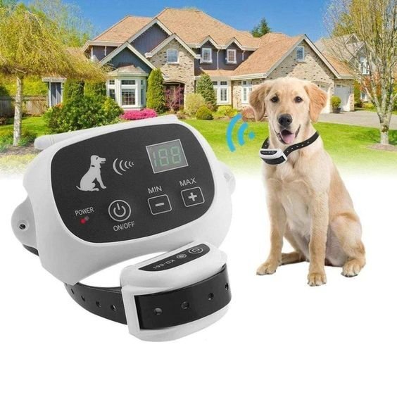 Wireless Dog Fence System with Adjustable Collar Invisible Boundary Safe Off-Leash Area Pet | Sansoti