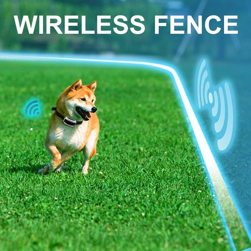 Wireless Dog Fence System with Adjustable Collar Invisible Boundary Safe Off-Leash Area Pet | Sansoti