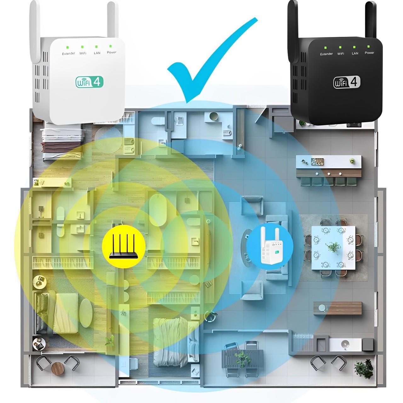Wifi Versterker 300Mbps 2.4GHz Met Ethernet Poort Repeater Access Point | Sansoti