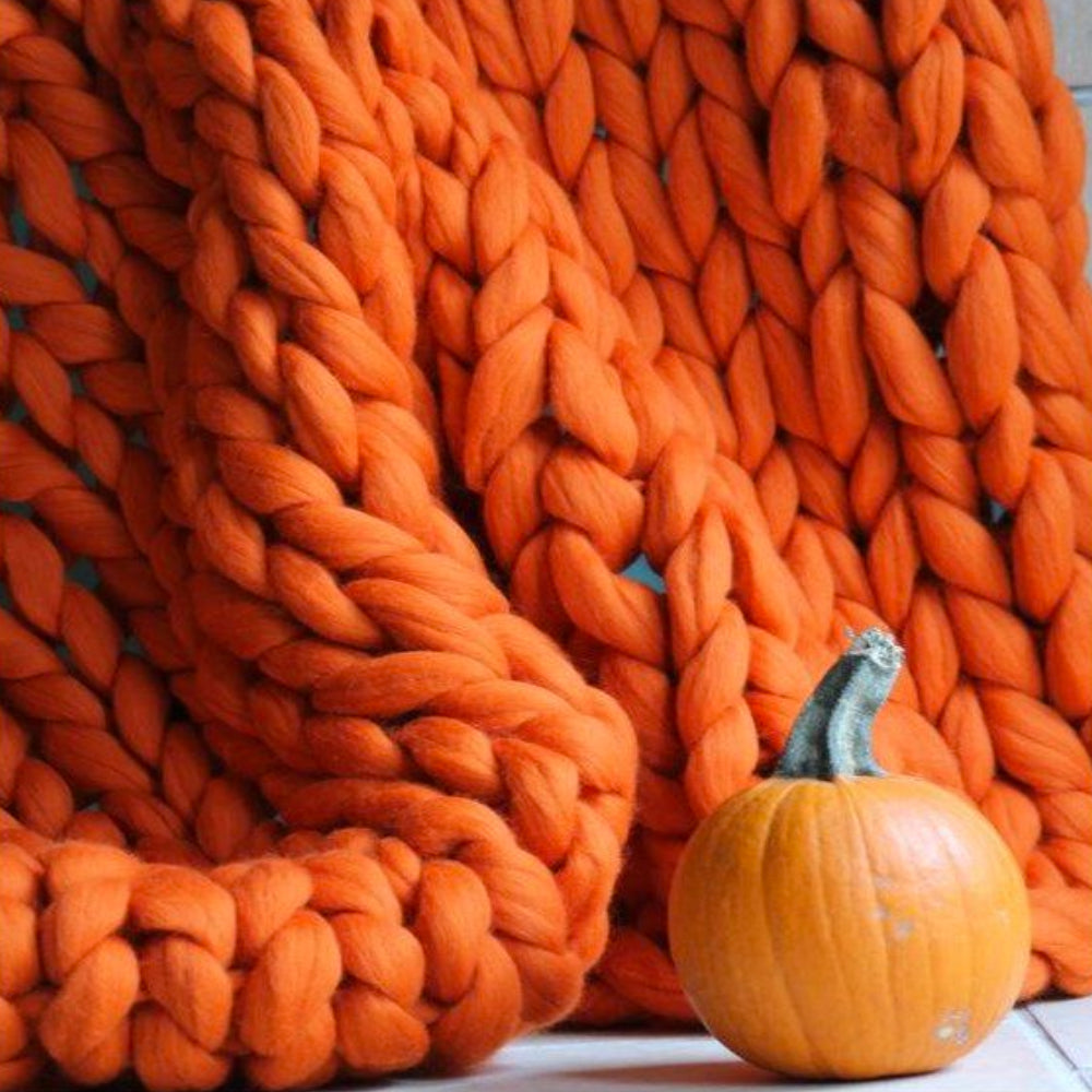 XXL-Strickgarn 1000g Chunky-Garn, weiches dickes Wollgarn für DIY-Decken, Kissen, Wohnaccessoires, Handarbeiten und Stricken | Sansoti
