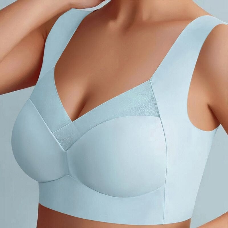Bequemer Damen-BH nahtloser Tragekomfort Dunkelblau Schwarz Beige Rosa Blau Optimale Unterstützung | Sansoti