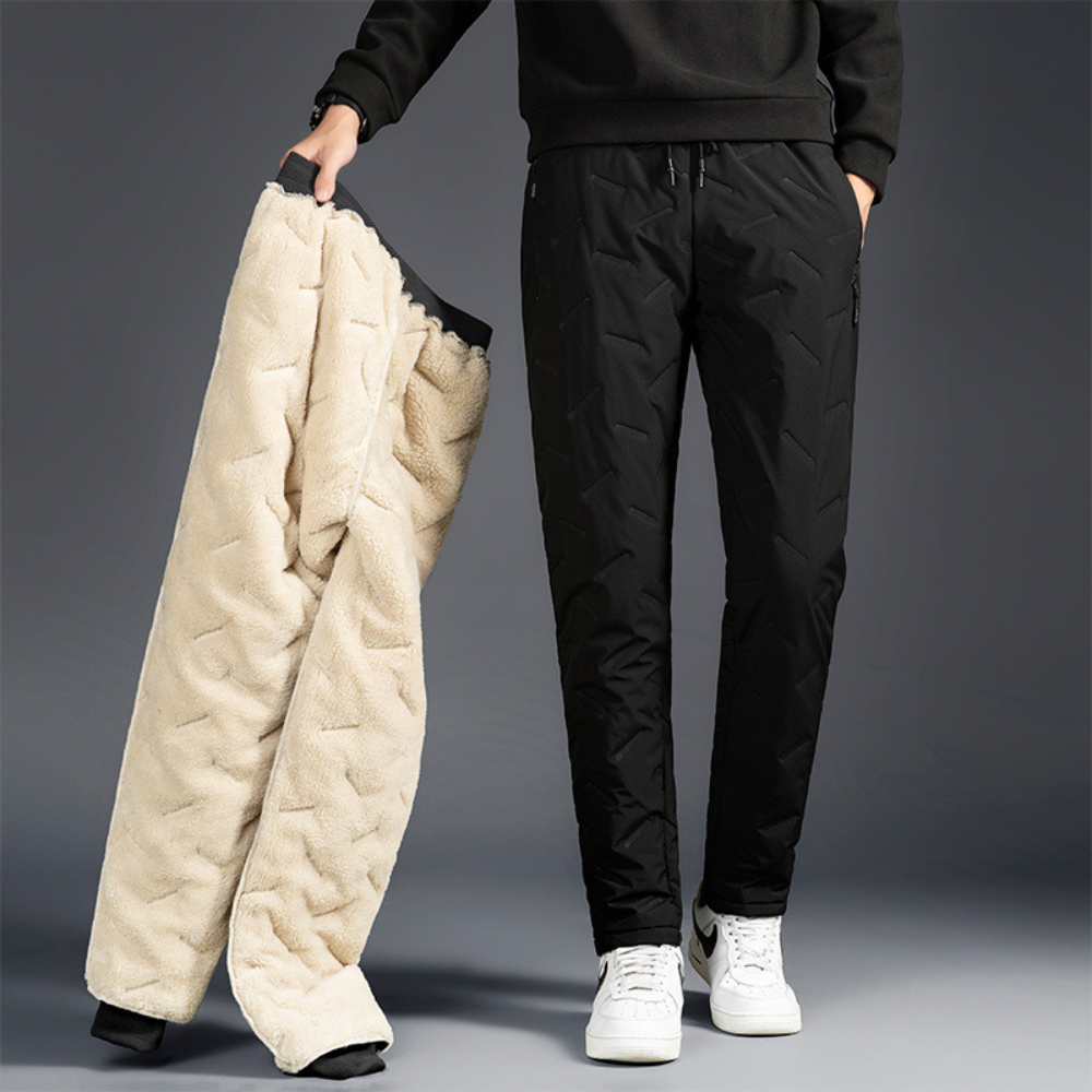 Thermische Winterbroek voor Dames Waterdicht Geïsoleerd Sweatpants Rechte Snit Fleece Warm Zwart Grijs | Sansoti