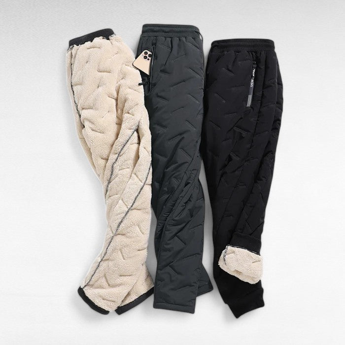 Thermische Winterbroek voor Dames Waterdicht Geïsoleerd Sweatpants Rechte Snit Fleece Warm Zwart Grijs | Sansoti