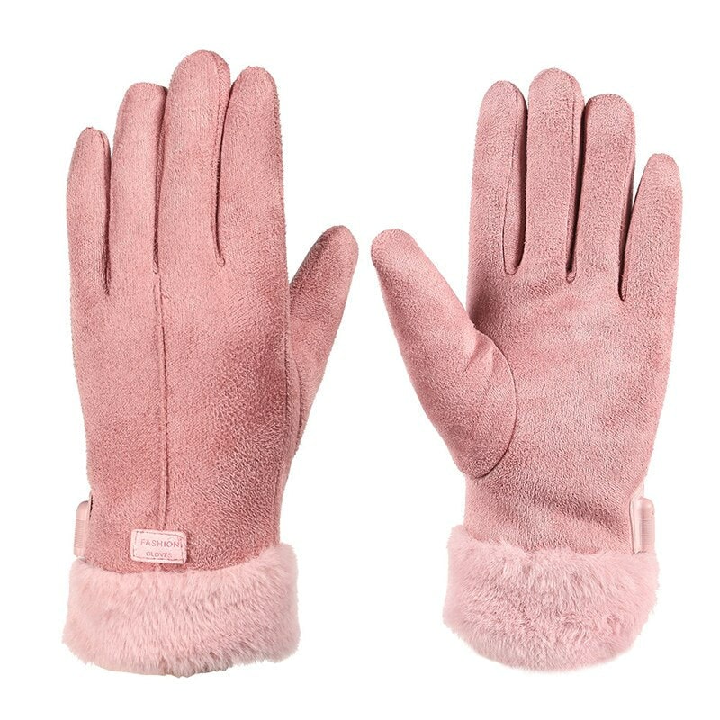 Beheizbare Damenhandschuhe mit wiederaufladbarem Akku und Fleecefutter, Touchscreen-Winterhandschuhe | Sansoti
