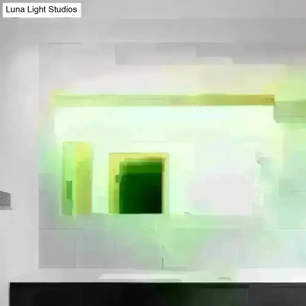 Houten Wandlamp met LED Verlichting en Acryl Kap voor Badkamer Spiegel Modern Minimalistisch Scandinavisch Design | Sansoti