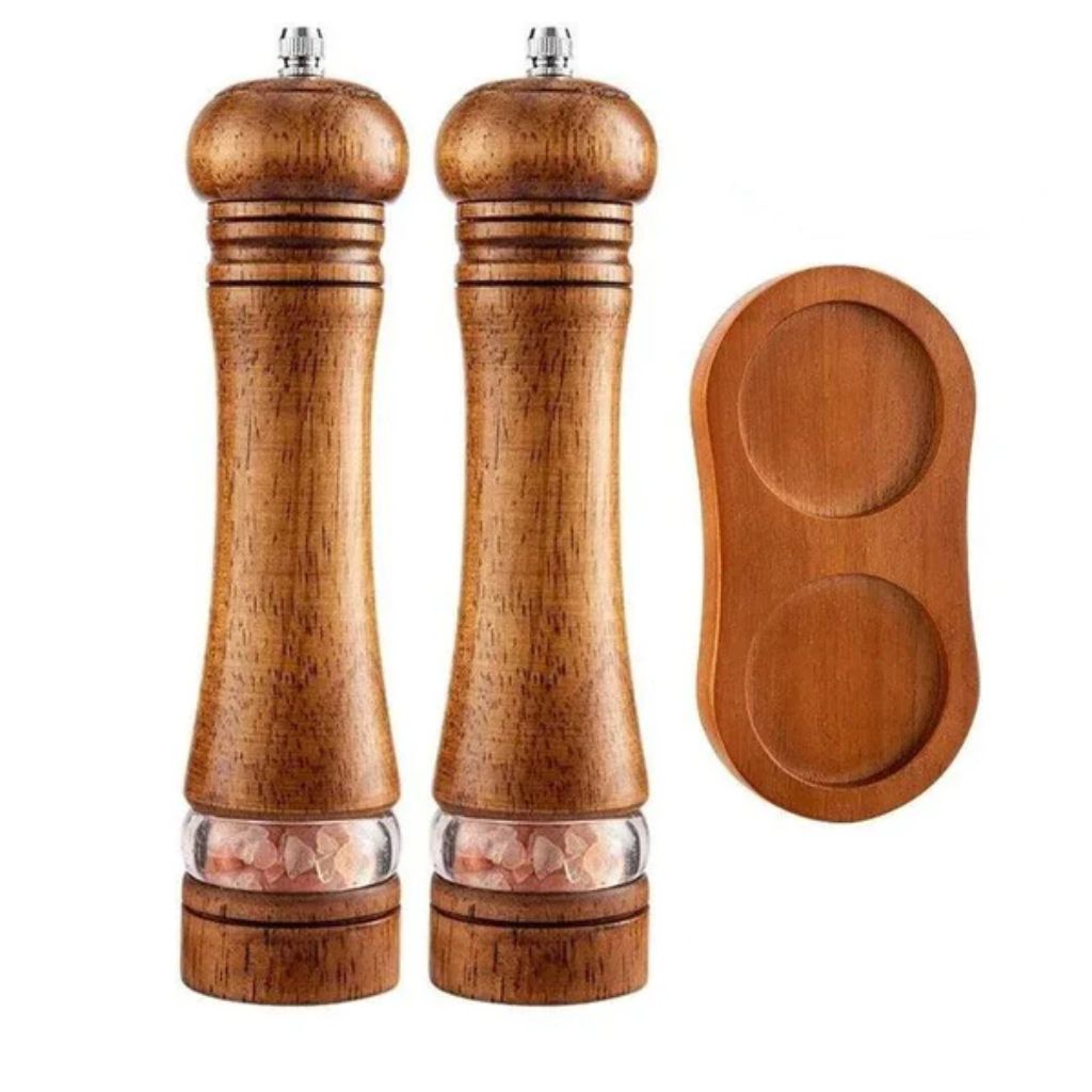 Handmolen Hout Zout Peper Verstelbaar Maalwerk Keuken Tafel Kruiden Specerijen Ambachtelijk Malen Eetkamer | Sansoti
