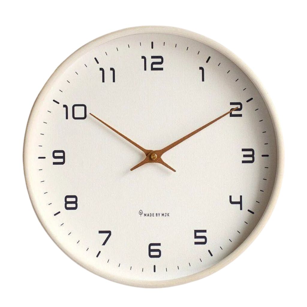 Houten Wandklok Scandinavisch Minimalistisch Stil 25cm 30cm Rond | Sansoti