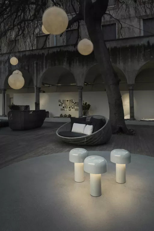 Lampe de table sans fil rechargeable de 21x12.5cm, LED à intensité variable, lumière d’ambiance pour bureau, table de chevet et salon | Sansoti