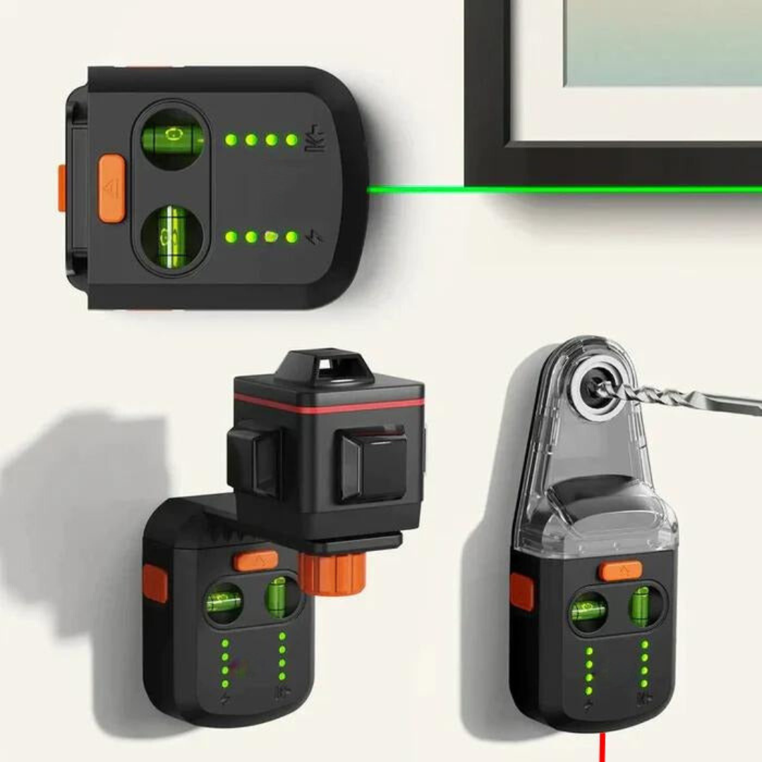 ProGuide Precisie-Gereedschap voor Huisverbeteringen – Laserwaterpas met Stofafzuigsysteem | Sansoti