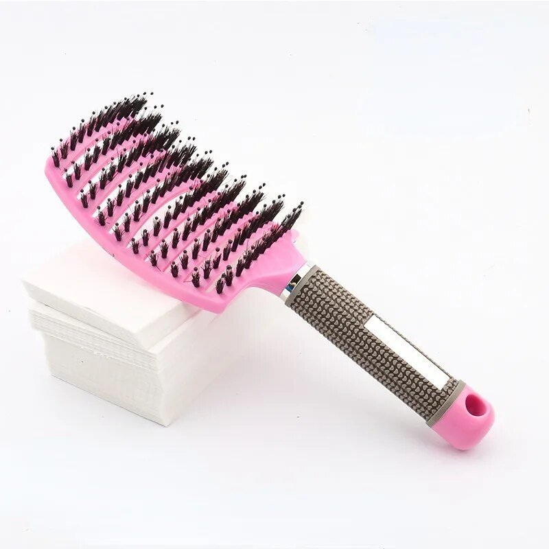 Detangling Hairbrush for Wet and Dry Hair – Reduces Hair Breakage – Suitable for All Hair Types and Textures | Sansoti