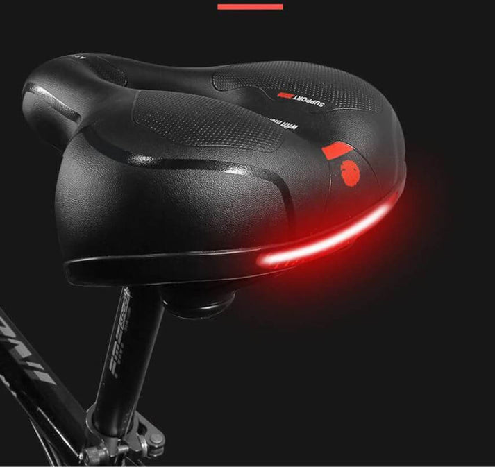 Fietszadel Met Geldemping Ergonomisch Comfort Zwart Voor Lange Ritten Ademend Waterdicht | Sansoti