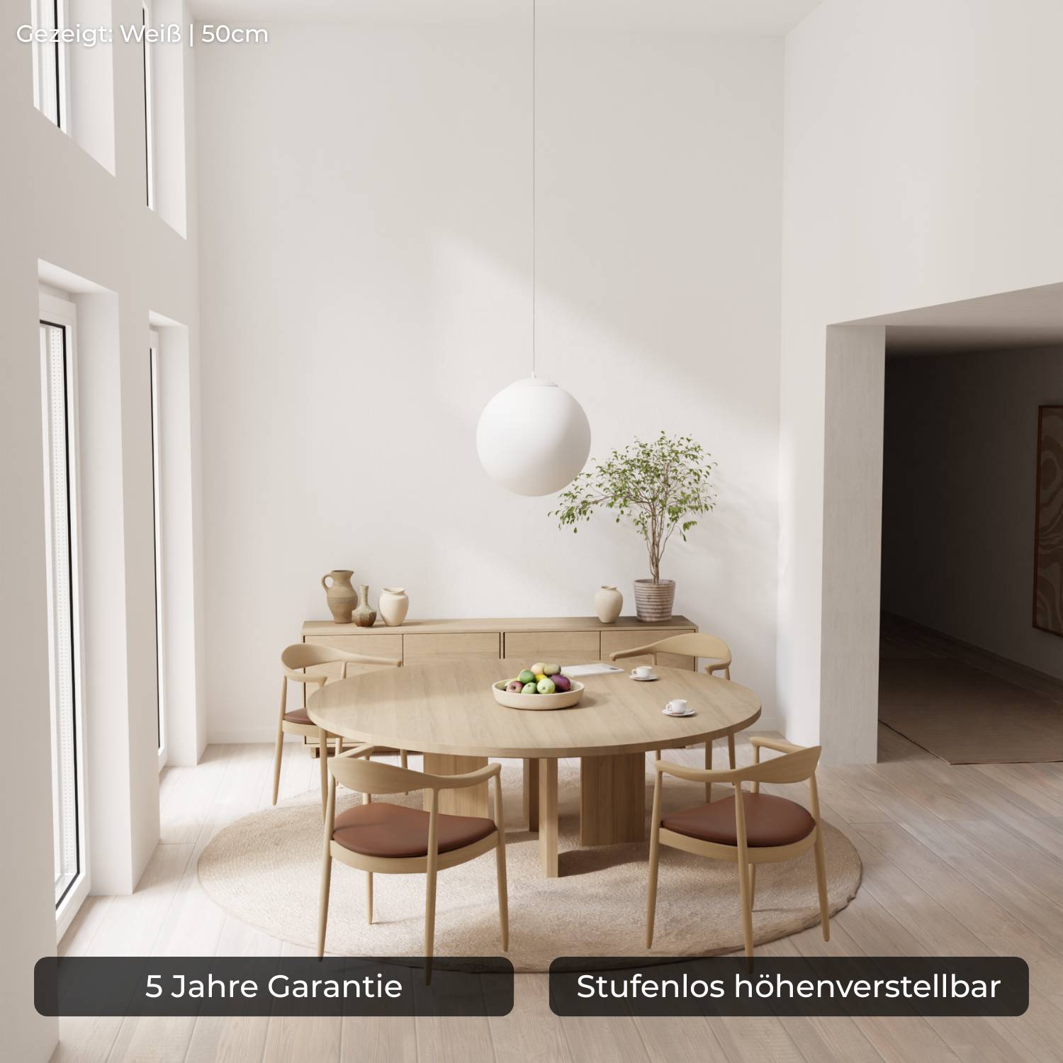 Minimalistische design hanglamp van opaalglas – Elvéra