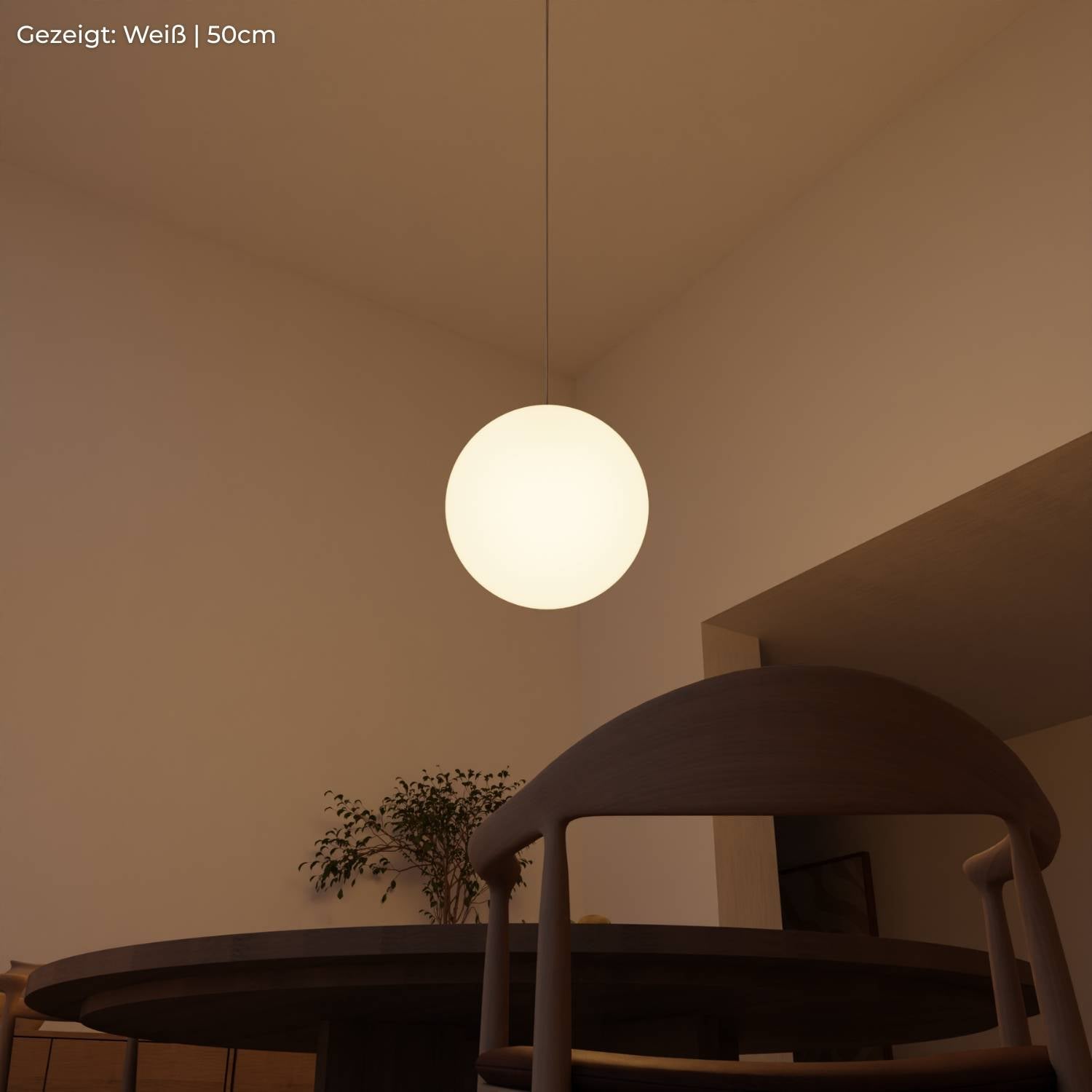 Minimalistische design hanglamp van opaalglas – Elvéra
