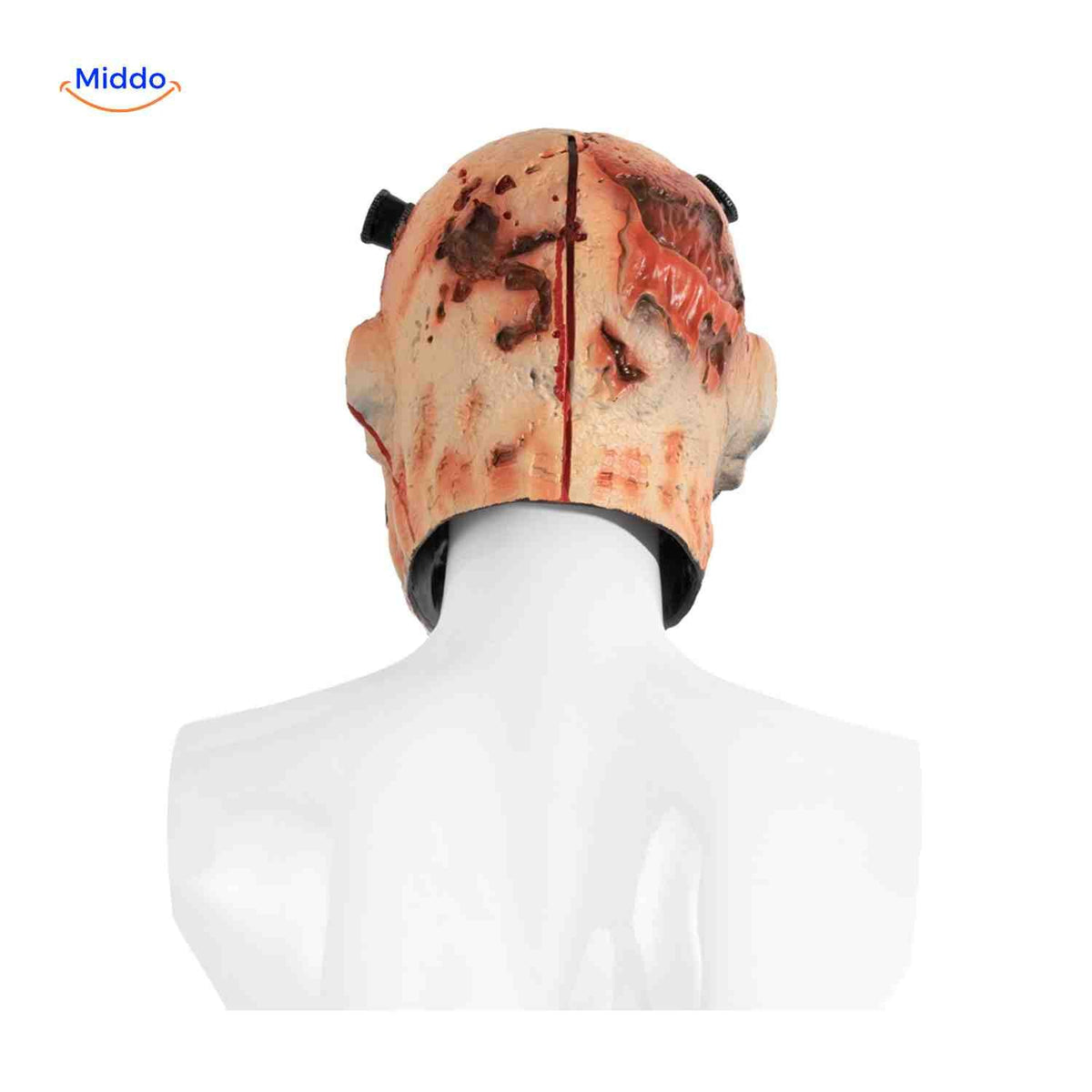 Horror-Maske Cyborg-Zombie | RP-Schaumstoff 24x25cm | Bequem und atmungsaktiv | Halloween-Kostümzubehör | Sansoti