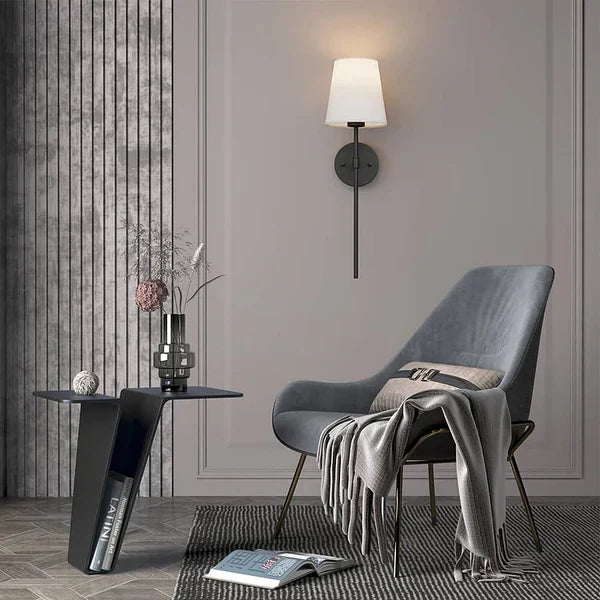 Wireless LED Wall Lamp Set with Remote Control Black Gold Silver | Sansoti